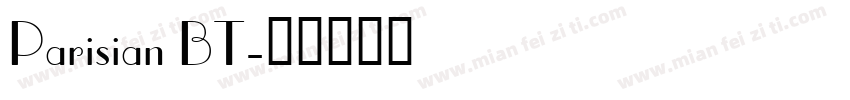 Parisian BT字体转换